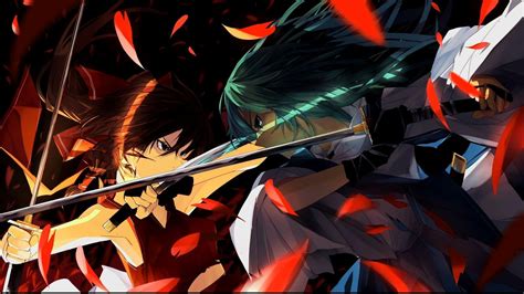 Fantasy Anime Swordsman Wallpaper Red Haired Samurai Brown Haired