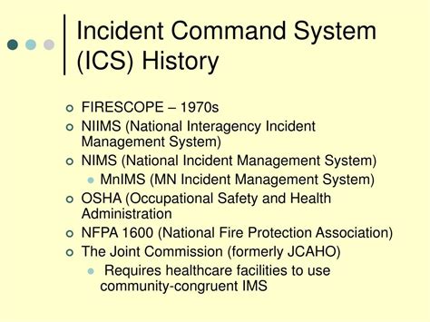 History Of The Incident Command System Mytechatter