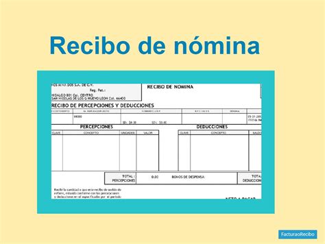 Formato De Recibo De Nomina Mexico Image To U