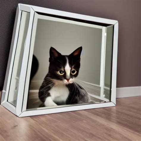 Infinity Mirror Reflecting A Small Cat 4k 40nm Lens Stable
