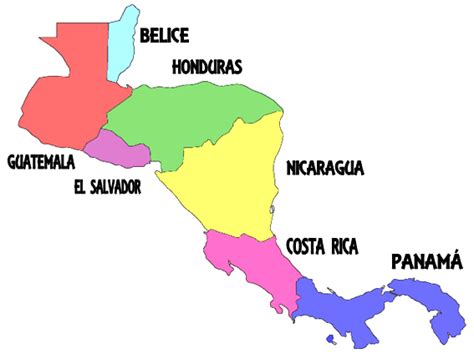 Mapa De Centro America Clipart Best