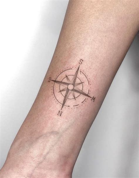 Unique Compass Rose Tattoo Ideas