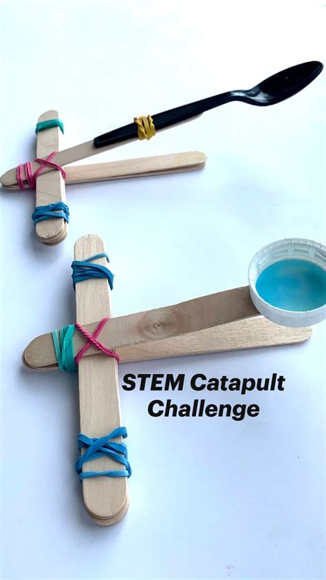 Stem Catapult Challenge Stem Activities School Age Activities