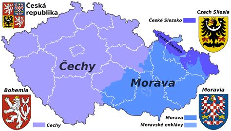 Klimat czech określany jest jako umiarkowany ciepły. Morawy Mapa | Mapa