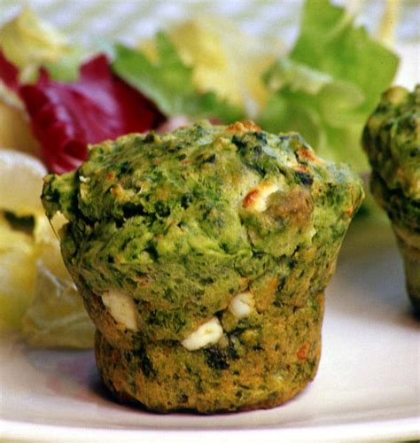 Muffins aux épinards et à la feta