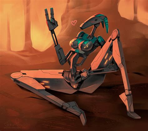 Rule 34 1girls 2d Attack Of The Clones B1 Battle Droid Battle Droid Blush Breasts Desert Droid