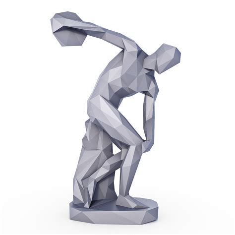 Esculturas Y Estatuas Populares SET Low Poly Modelo 3D 60 Fbx Free3D