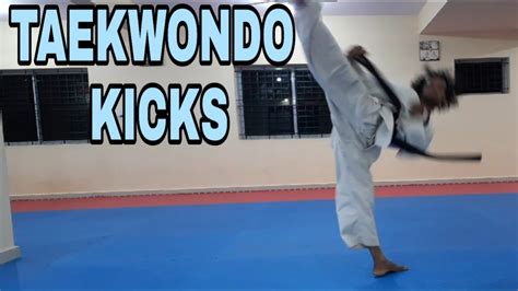Taekwondo Kicks By Anup Patel Youtube