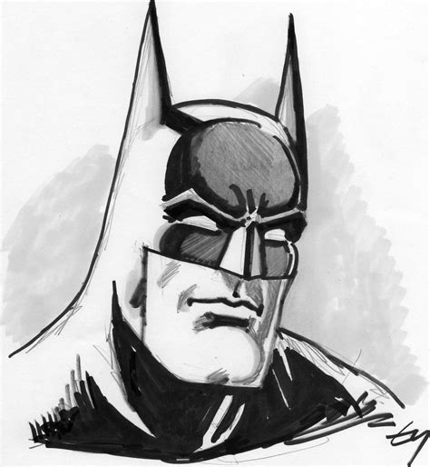 Batman Face Drawing At Explore Collection Of