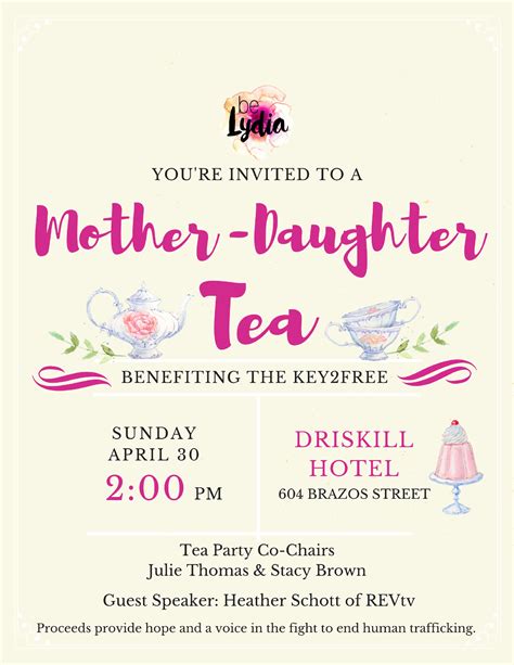 Mother Daughter Tea Party 30 Apr 2017