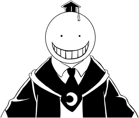 Check out our black and white lineart selection for the very best in unique or custom, handmade pieces from our shops. Assassination Classroom - Korosensei Anime Decal - KyokoVinyl