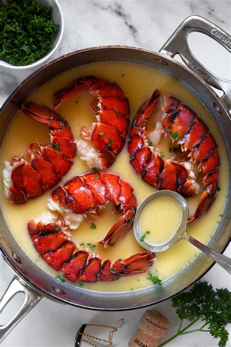 Champagne Butter Poached Lobster Kits Kitchen