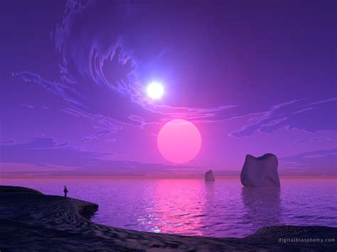 Purple Beach Sunset Wallpapers Wallpaper Cave