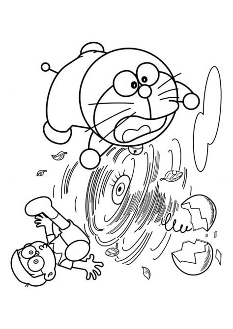 Nobita Doraemon E O Tornado Para Colorir Imprimir E Desenhar Colorir Me