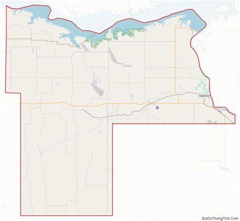 Map Of Mercer County North Dakota A C Th Ng Th I