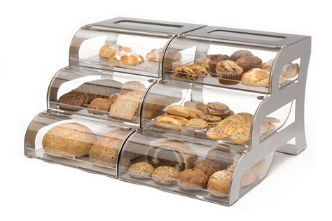 Rosseto Bk010 Three Tier Clear Acrylic Bakery Display Case With
