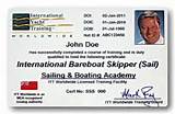 Power Boat Captain License Photos