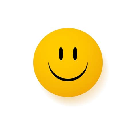 Premium Vector Smiley Happy Face Yellow Emoji