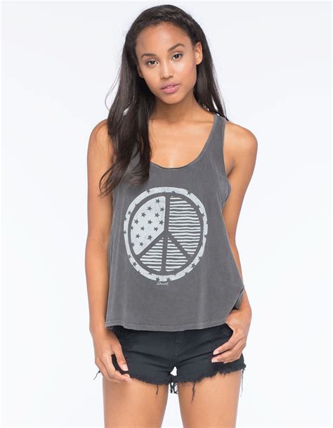 Oneill Peace Capital Womens Tank Graphic Tanks Clothes Design