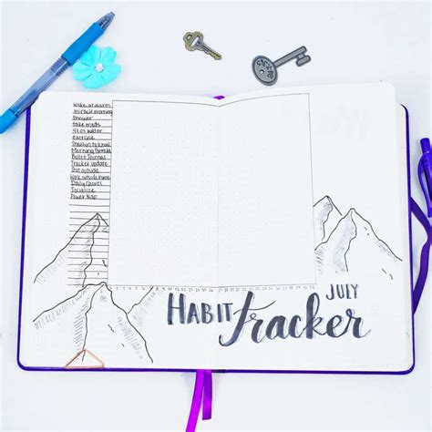 Bullet Journal 2018 Plan With Me July Set Up Planning Mindfully