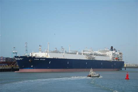 Lena River Waiting For Cooling At The Lng Terminal Zeebrug Marc