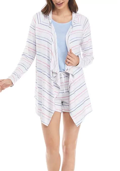 Roudelain 3 Piece Cardigan Pajama Set Belk