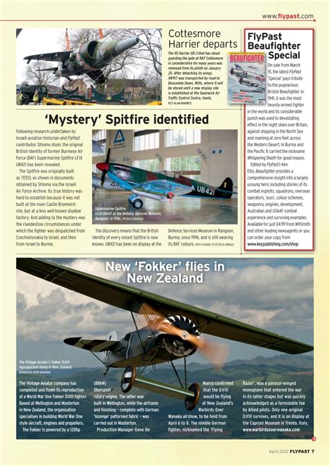 Flypast Magazine April 2012 With Supplement Back Issue