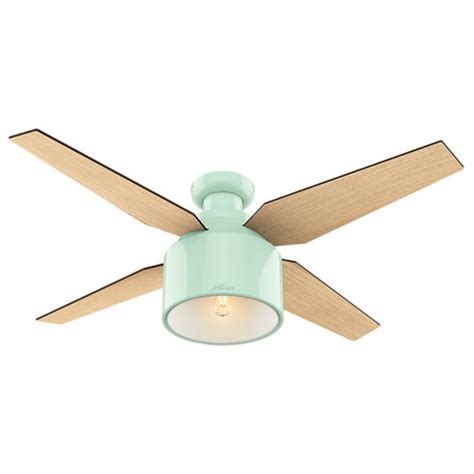 But you don't have to put up with it. 52" Cranbrook Low Profile Mint Ceiling Fan With Light With ...