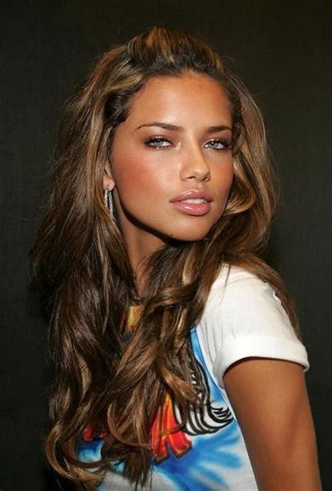 Best Hair Color For Hazel Green Eyes Best Hair Color For Hazel Eyes And Cool Skin Adriana Lima