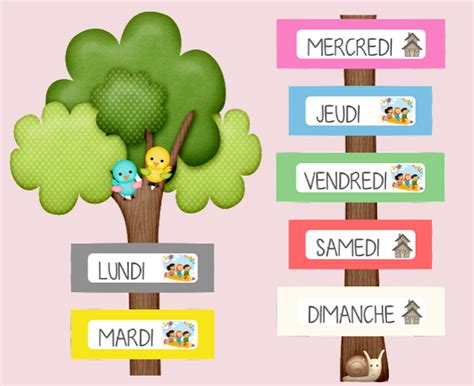 Affichages Et Jeux Pour Apprendre Les Jours De La Semaine