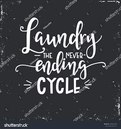 Laundry Never Ending Circle Hand Drawn Stock Vector Royalty Free