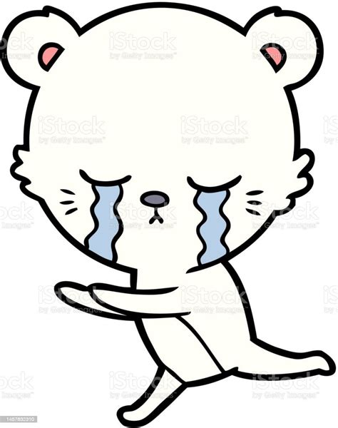 Sad Little Polar Bear Cartoon Stock Illustration Download Image Now