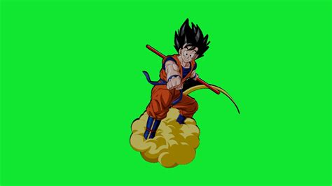 Green Screen Chroma Key 🔥 Logo Animado 👉 Goku Y Su Nube Mágica 3d Youtube