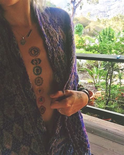 Paris Jackson Shows Off New Chakra Tattoos Down Her Sternum Chest