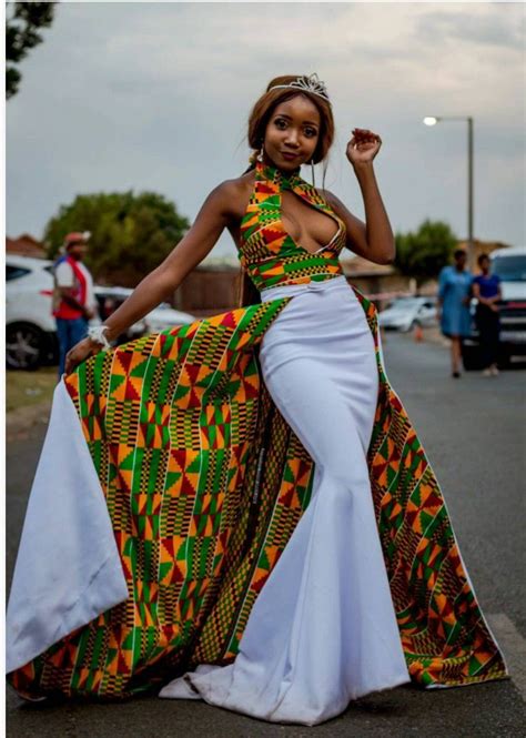 White Trendy Ankara Dress African Maxi Wedding Dress African Etsy