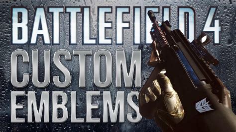 Battlefield 4 BF4 How To Create A Custom Emblem YouTube