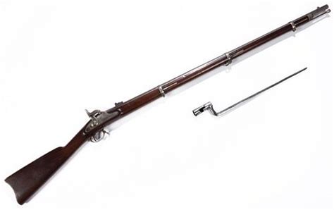 Civil War Us Springfield Model 1863 Percussion Rifle Musket Sold At