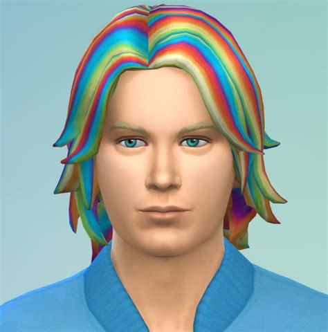 Sims 4 Mods Hair Multicolored Cookfer
