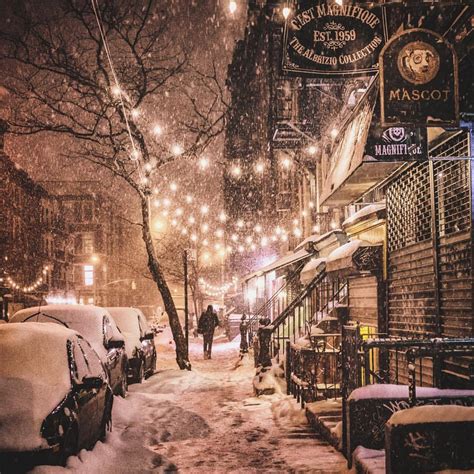 New York City In The Snow By Vivienne Gucwa