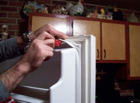 How To Replace The Gasket Seal On A Refrigerator Freezer Door Dengarden