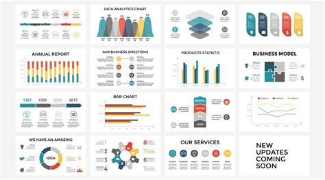 Infographic report template with lines and icons. Infographics Templates - Huge Collection plus Free Updates