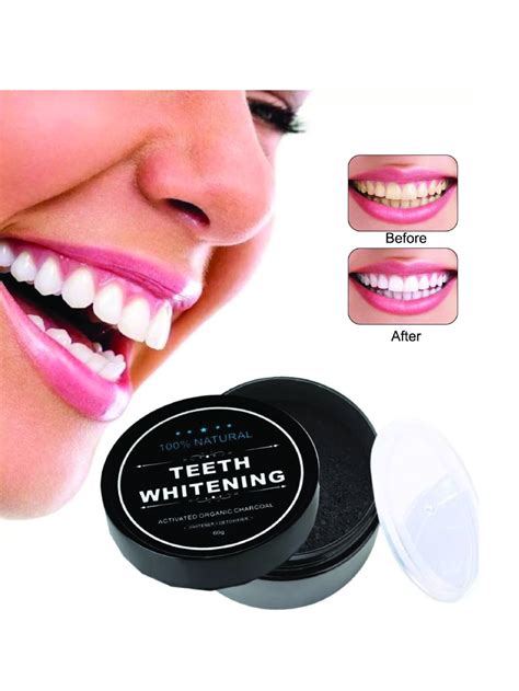 2pcs Tooth Teeth Whitening 30gjar Effective Professional Natural Activated Charcoal Powder