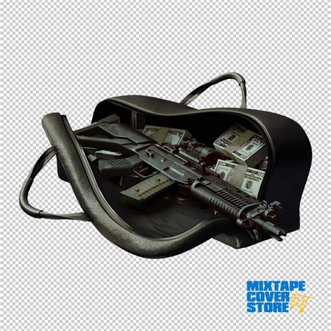 Bag With Gun And Money Stock Image Mixtape Cover Store Make Your