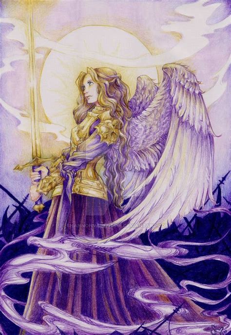 Golden Warrior By Shannonvalentine Angel Warrior Fantasy Warrior