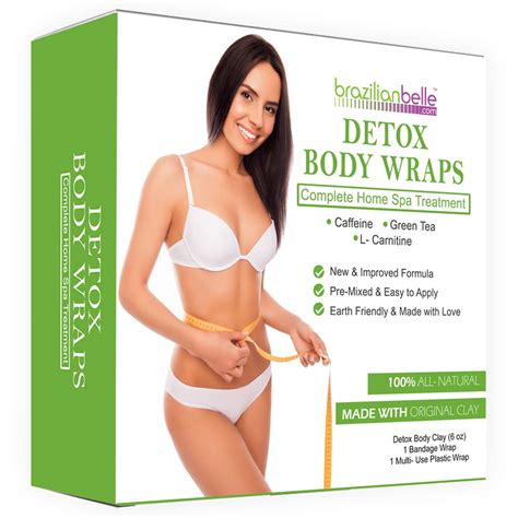 Brazilian Belle Detox Clay Body Wraps For Inch Loss Advanced Spa Formula With Bentonite Clay