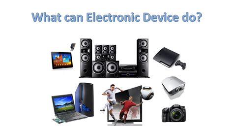What can Electronic Device do? - YouTube
