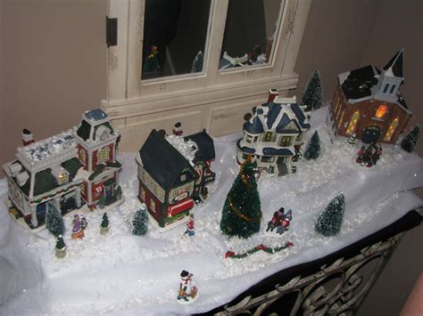 Personally, i would avoid using a then, gently pull apart a hole in the snow to set your house into. Our little Christmas Village | | Christmas villages ...