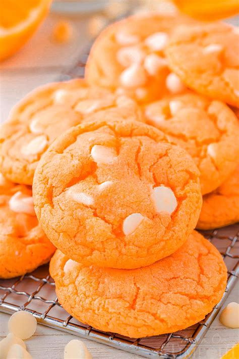 these soft and chewy creamsicle orange cookies are so easy to make and have a lovely orange and