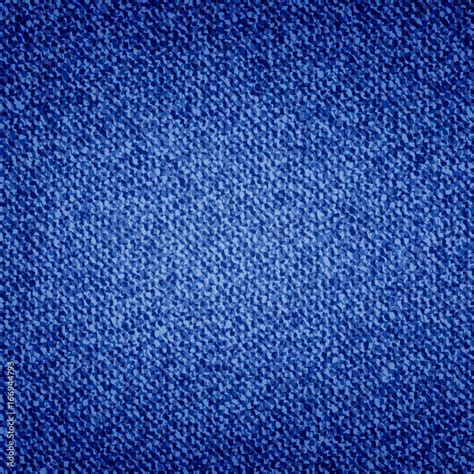 Blue Denim Texture Background Jeans Pattern Dark Blue Jeans Cloth Vector Stock Vector