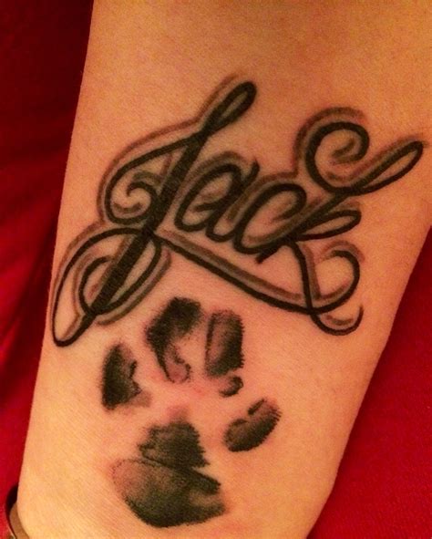 Actual Dog Paw Print Tattooa Way To Memorialize Our Furbabies Rip
